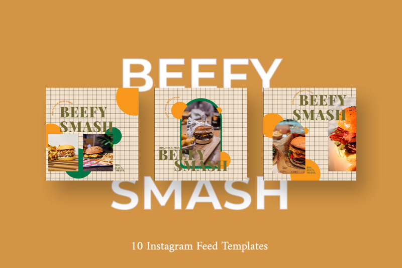 beef-burger-instagram-post-template