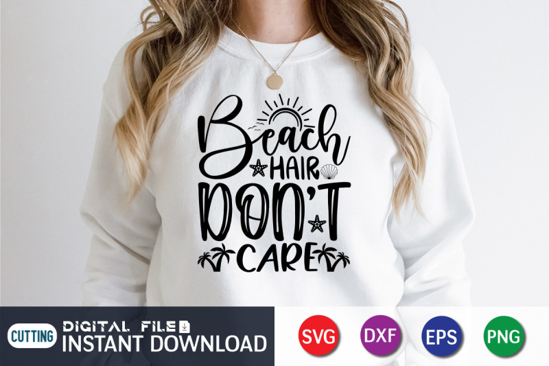 beach-hair-don-039-t-care-svg