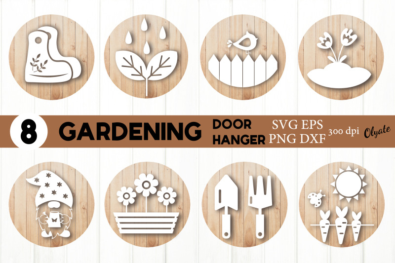 gardening-door-hanger-spring-round-sign-svg-bundle