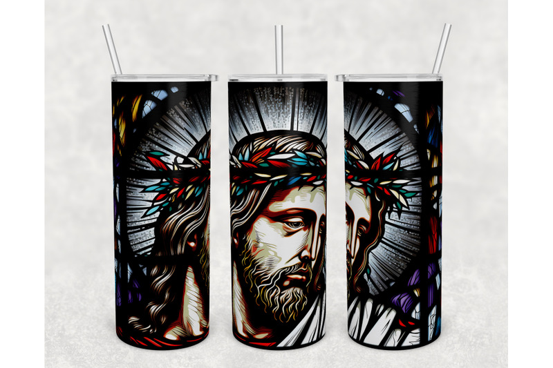 stained-glass-jesus-christ-tumbler-wrap-jesus-christ-crown-of-thorns