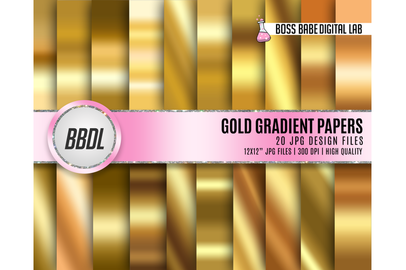 gold-gradients-digital-paper