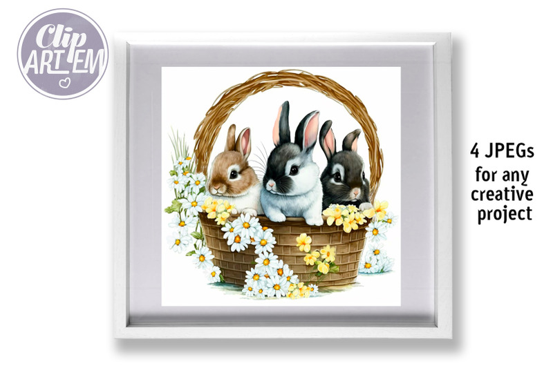 basket-with-bunnies-flowers-watercolor-4jpeg-illustration-image-bundle