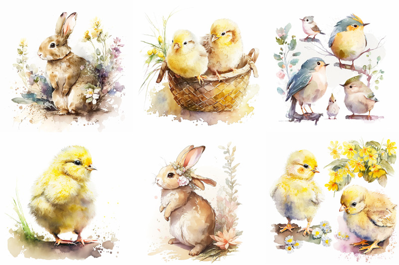happy-easter-watercolor-illustrations