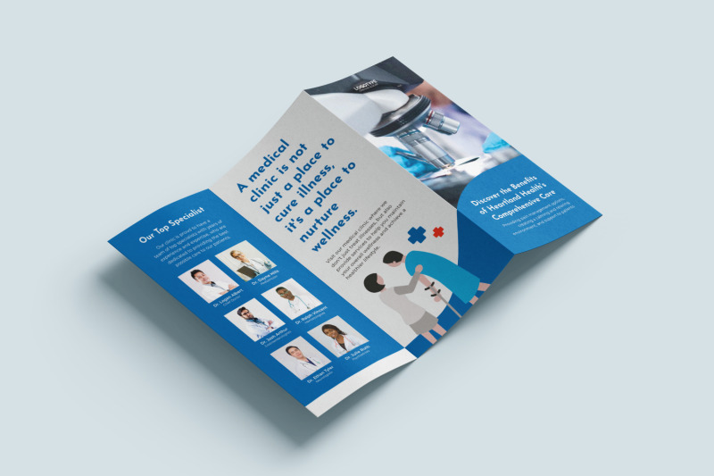 health-clinic-z-fold-brochure