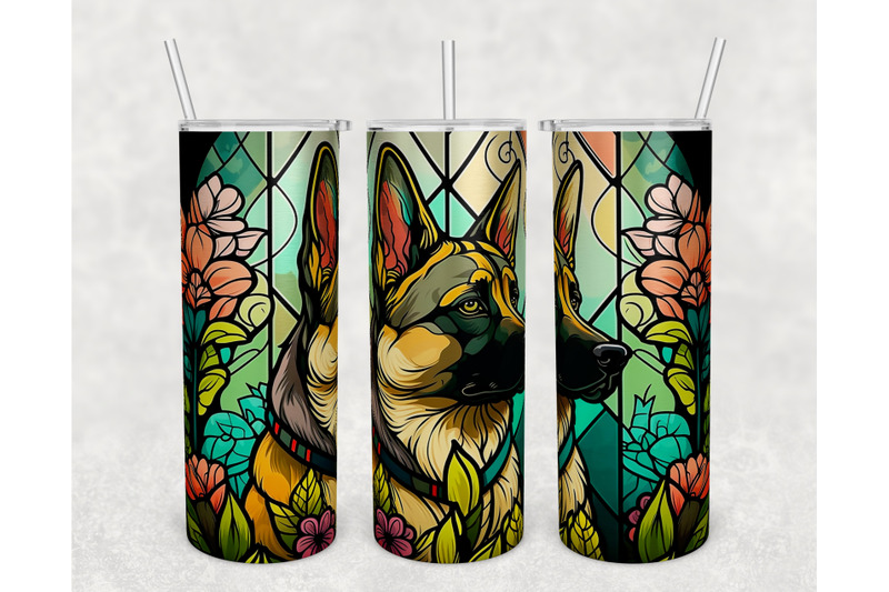 stained-glass-german-shepherd-tumbler-wrap-german-shepherd-png