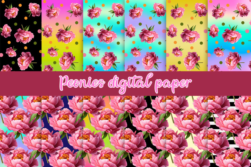 peonies-digital-paper-flower-digital-paper