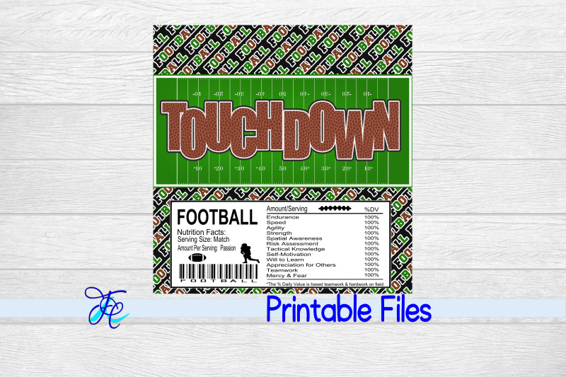 touchdown-candy-bar-wrapper