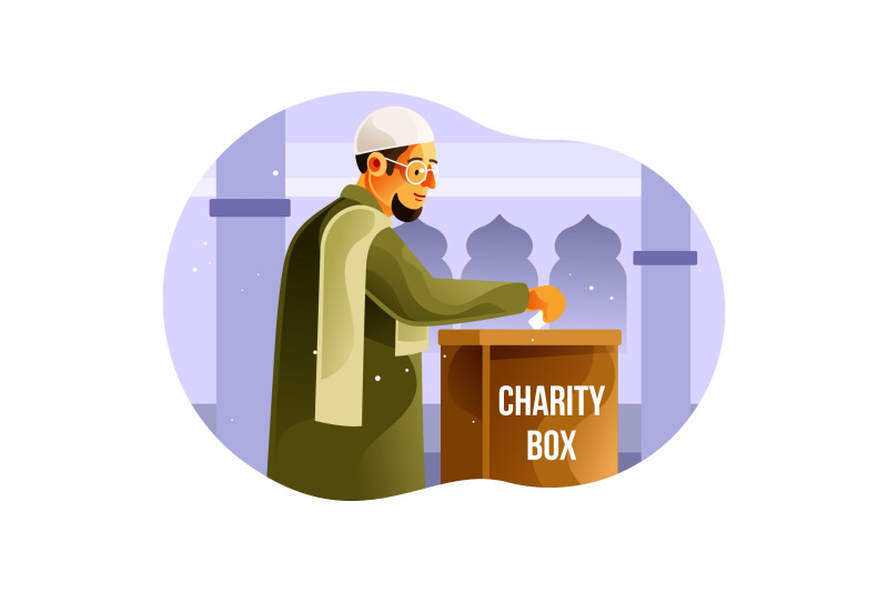 muslims-give-alms-in-the-charity-box