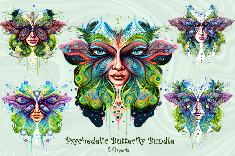 psychedelic-butterfly-cliparts-bundle