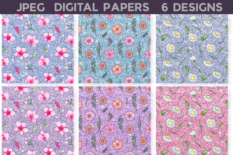 glitter-digital-papers-bundle