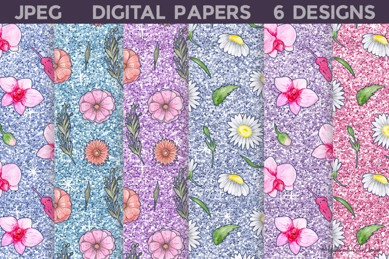 glitter-digital-papers-bundle