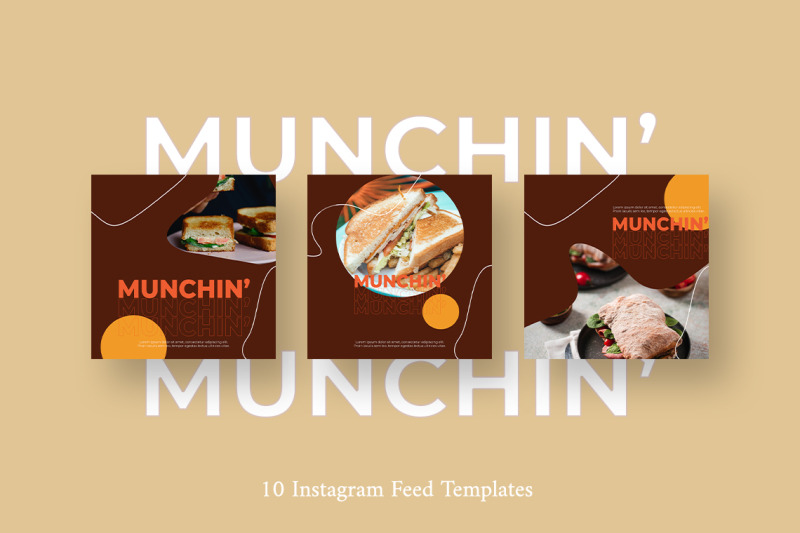 munchin-food-instagram-post-template