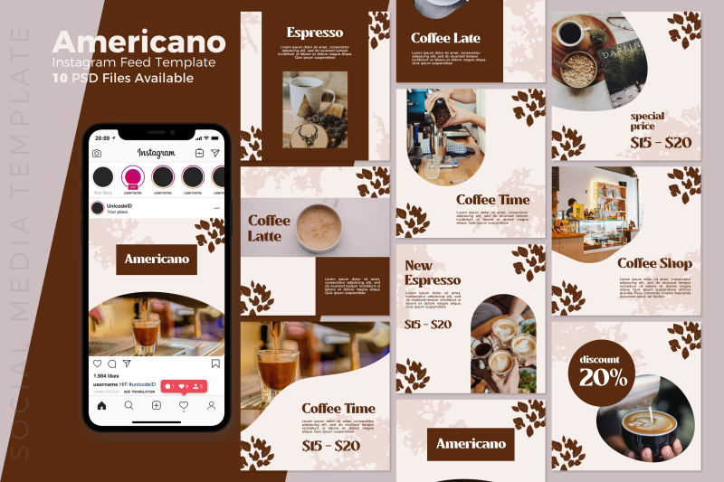 americano-coffee-instagram-post-template