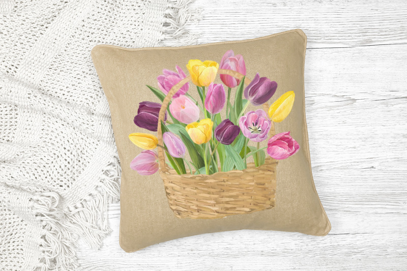 bouquets-blooming-tulip-flowers-png