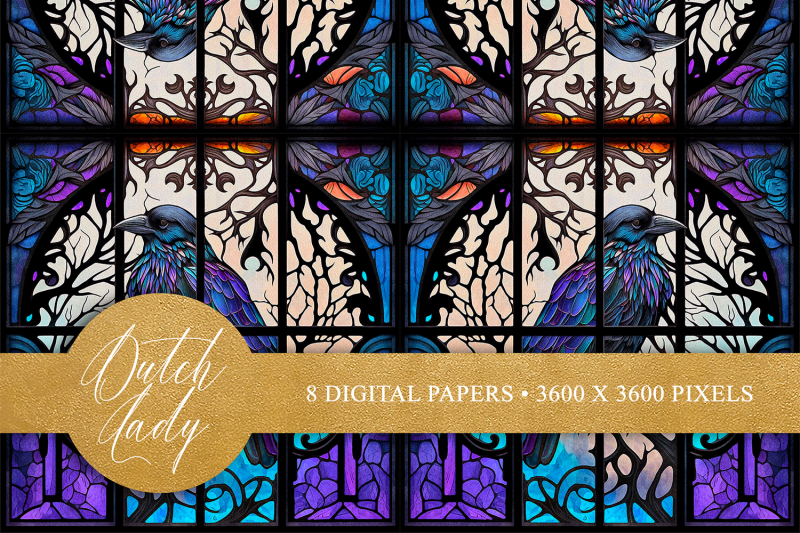 stained-glass-seamless-patterns