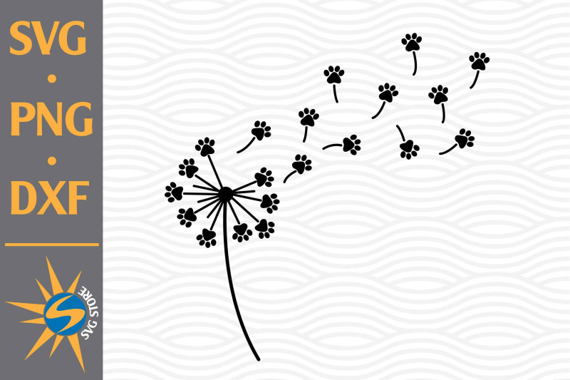 dandelion-paw-svg-png-dxf-digital-files-include