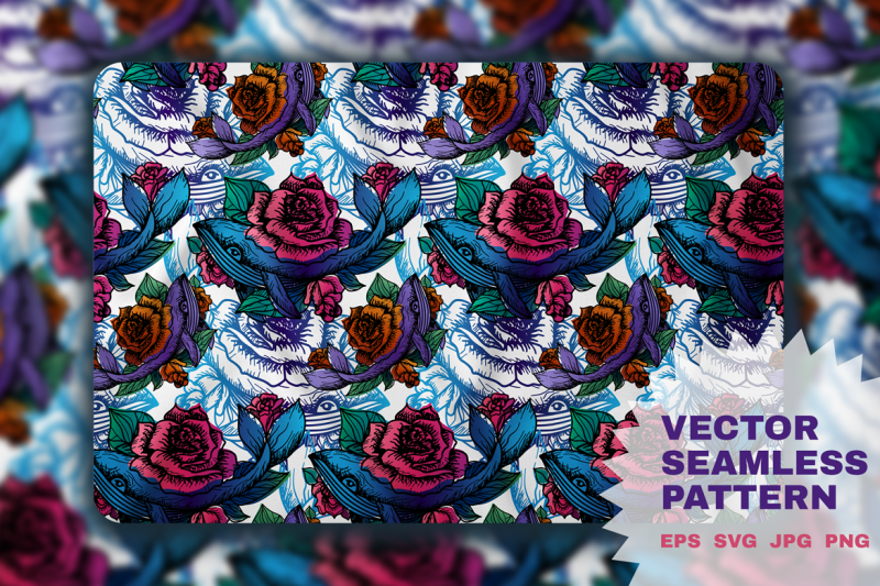 whale-in-roses-seamless-pattern