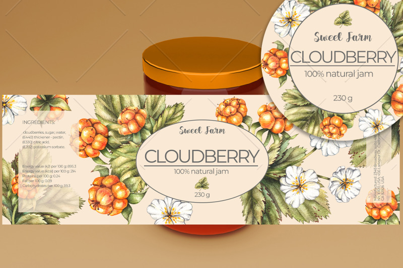 watercolor-cloudberry-watercolor-clipart-png