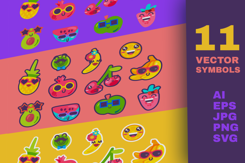 summer-fruits-emoji-set