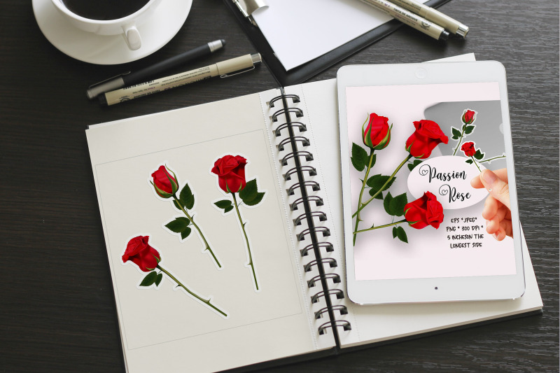 red-rose-flowers-png-cliparts-stickers