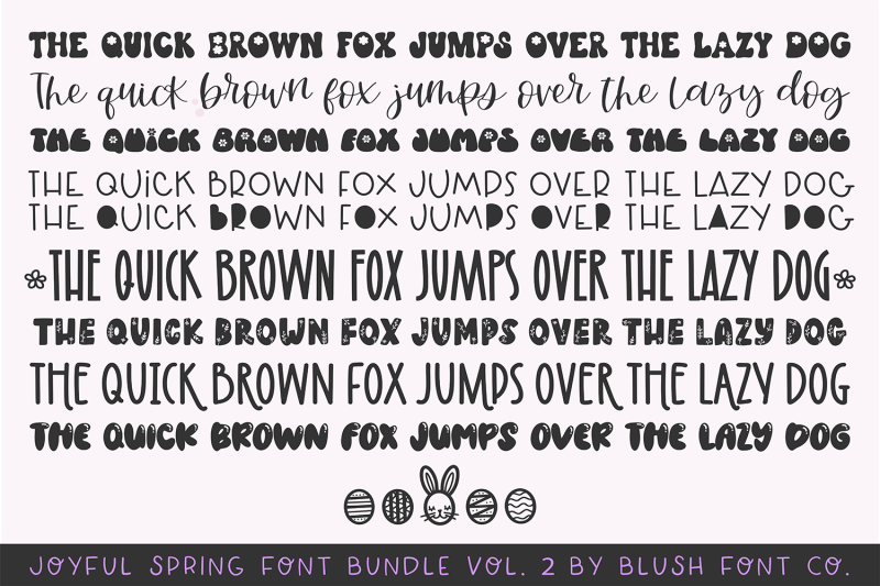 joyful-spring-font-bundle-vol-2