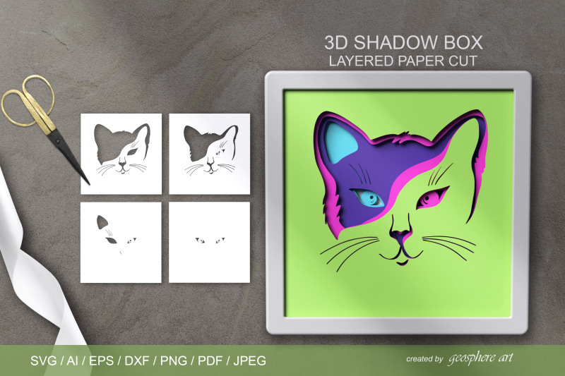 3d-cat-face-layered-papercut-svg-dxf-shadow-box-template