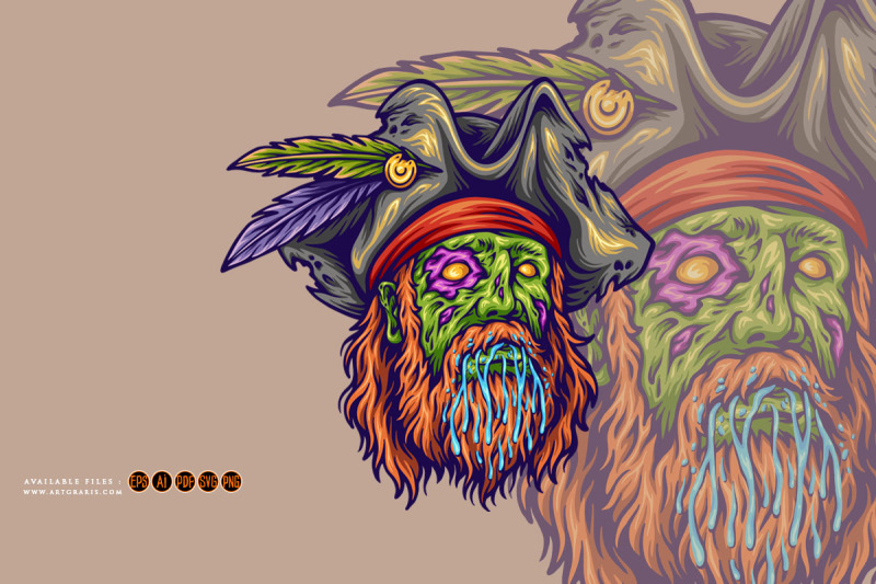 zombie-pirate-monster-horror-logo-cartoon