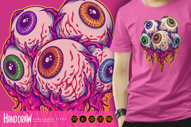 spooky-monster-zombie-eyeballs-logo-cartoon-illustrations