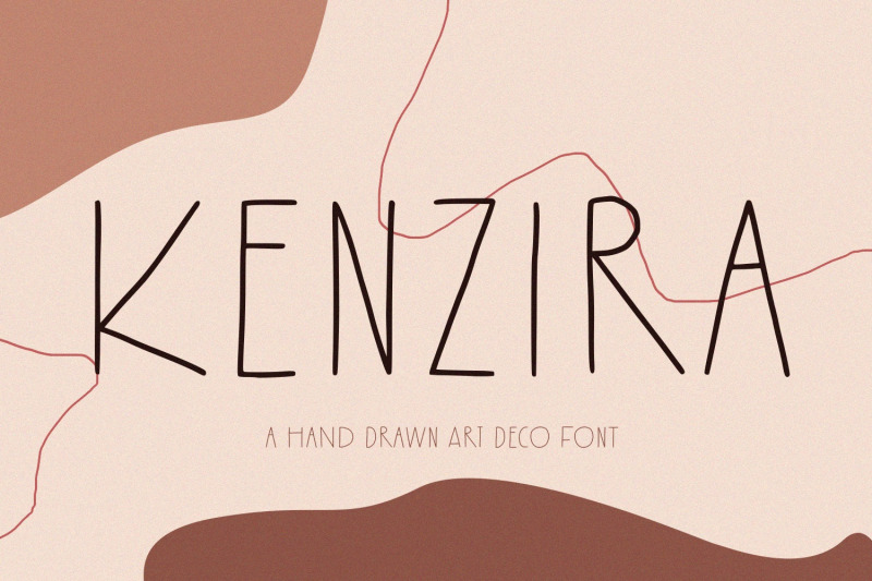 kenzira-a-hand-drawn-art-deco-font