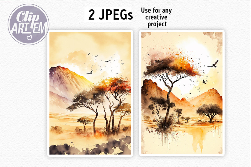 watercolor-beautiful-african-safari-landscape-2-jpeg-wall-art-images