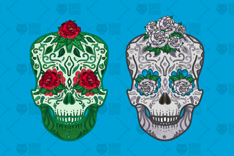 roses-in-skulls-illustration