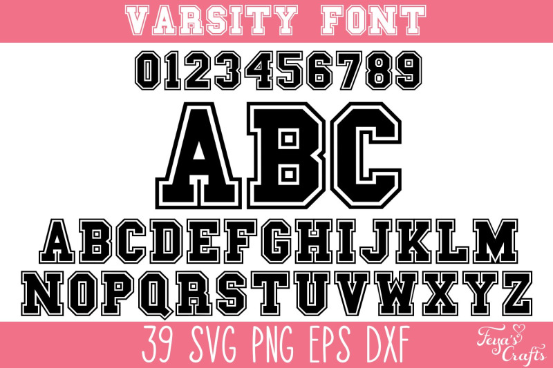 varsity-font-svg-bundle