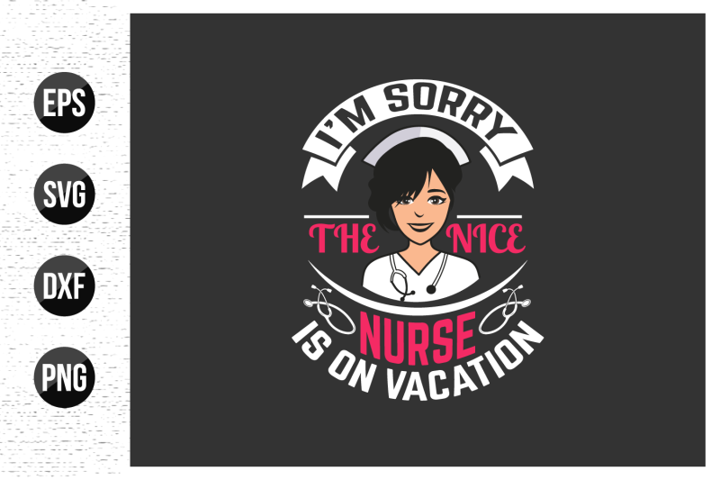 nurse-typographic-slogan-design-vector