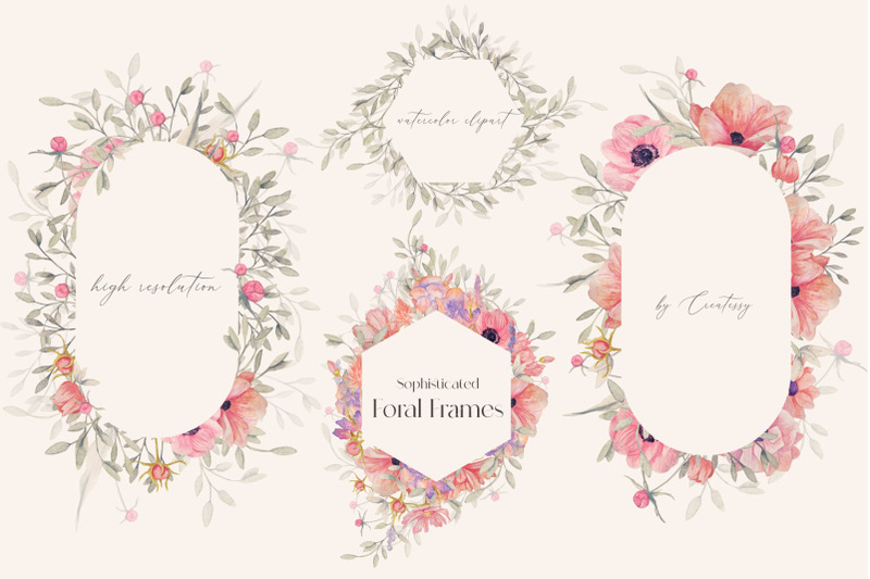 sophisticate-floral-frames-watercolor-clipart