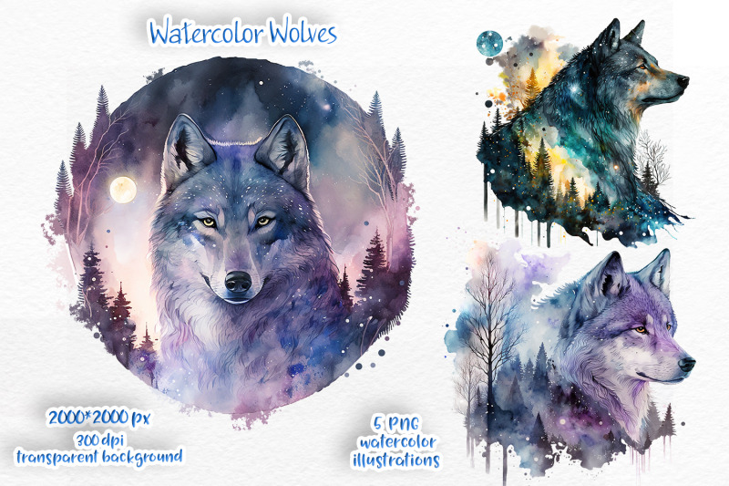 watercolor-wolves-clipart-celestial-wolf-png