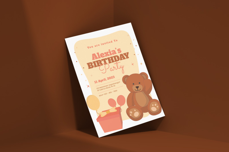 kids-bear-birthday-invitation