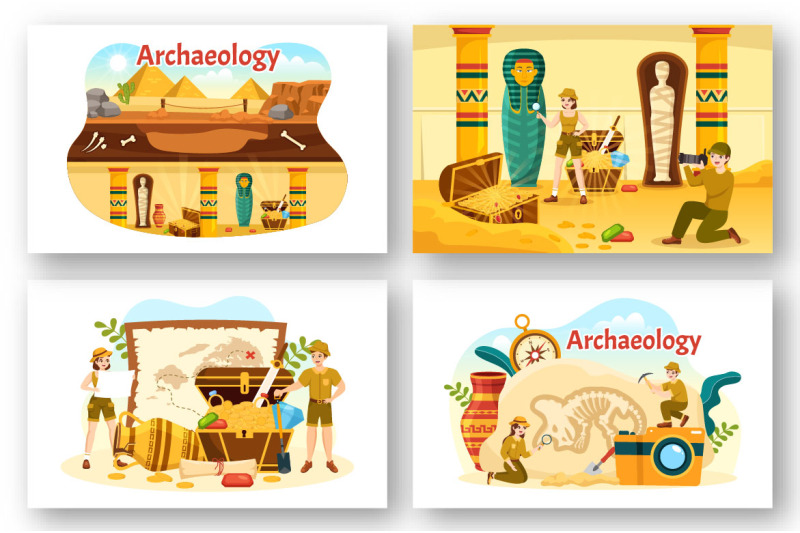 16-archeology-vector-illustration