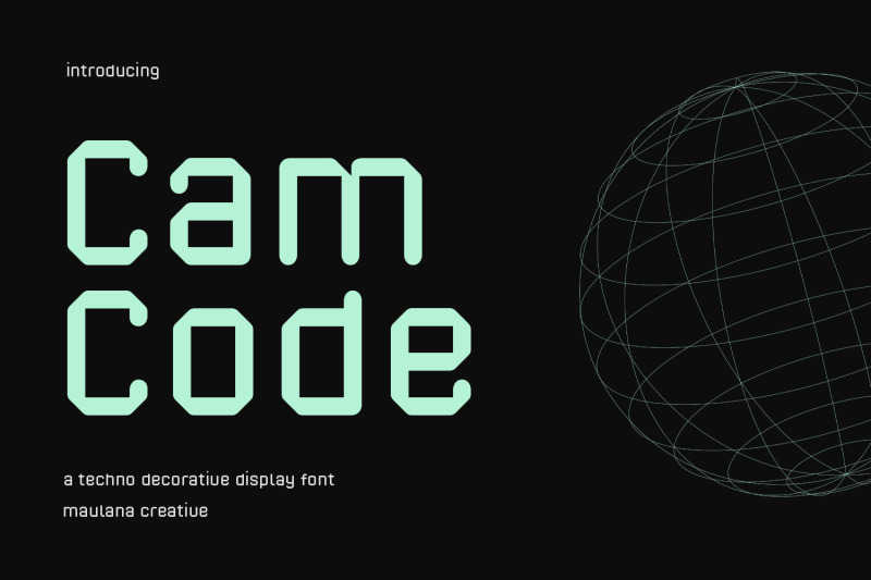 camcode-techno-decorative-display-font