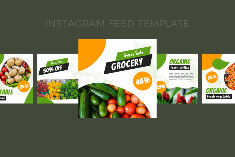 vegetables-instagram-post-template