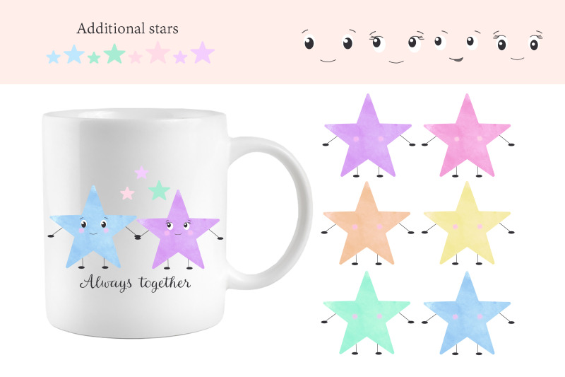 stars-family-creator-clipart-personalized-builder