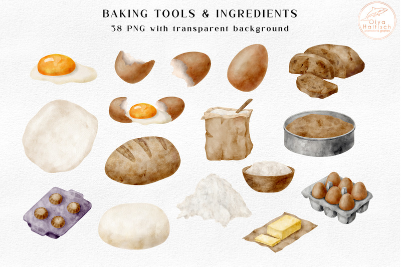 watercolor-baking-tools-clipart-cooking-utensils-ingredients-png