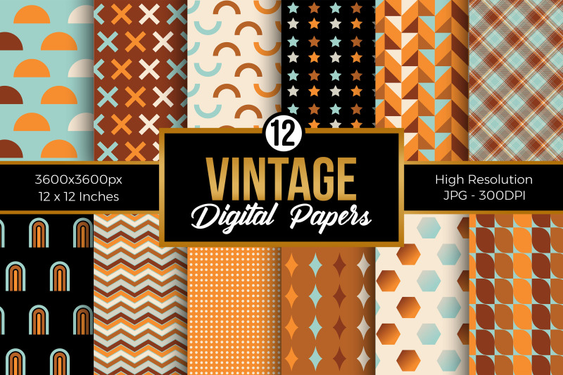 vintage-pattern-digital-papers