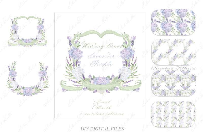 lavender-wedding-family-crest-diy