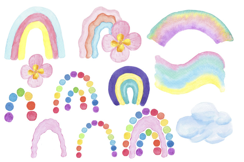 watercolor-rainbow-flowers-clipart-png