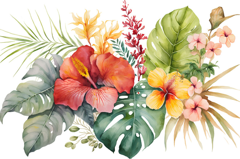 tropical-flowers-collection