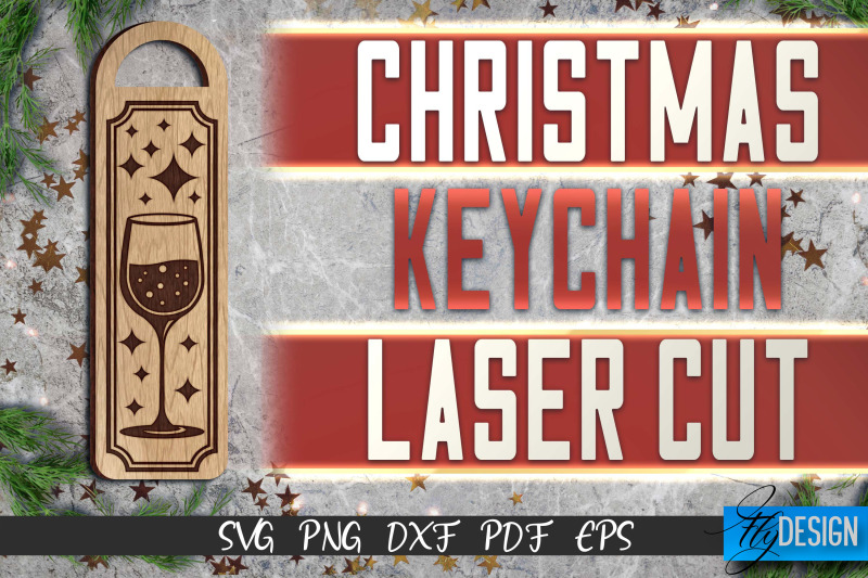 christmas-keychain-laser-cut-svg-christmas-keychain-svg-design-cnc