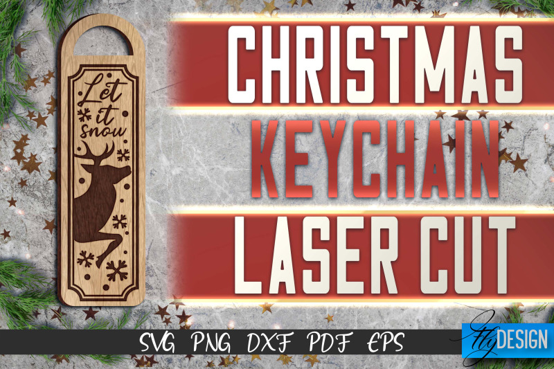 christmas-keychain-laser-cut-svg-christmas-keychain-svg-design-cnc