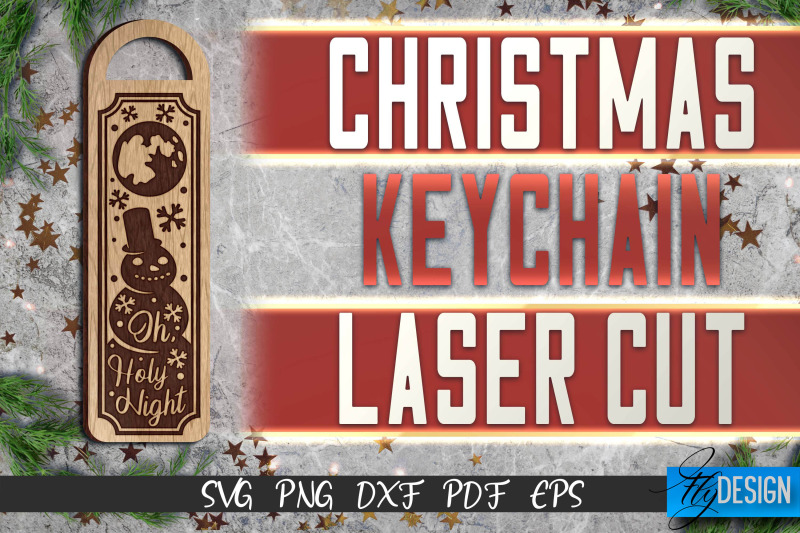 christmas-keychain-laser-cut-svg-christmas-keychain-svg-design-cnc