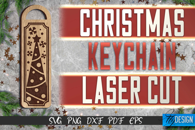 christmas-keychain-laser-cut-svg-christmas-keychain-svg-design-cnc