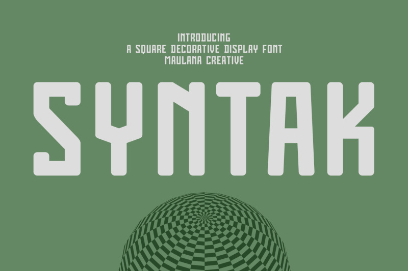 syntak-techno-display-sans-font